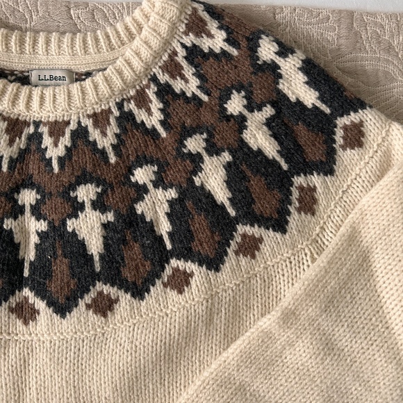L.L Bean Fair Isle Sweater - Picture 4 of 4